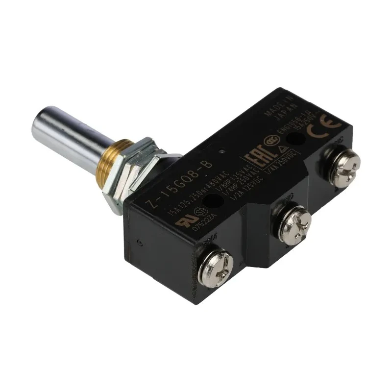 Omron Z Series Plunger Limit Switch, SPDT, IP00, Thermosetting Resin Housing, 500V AC, 15A, 