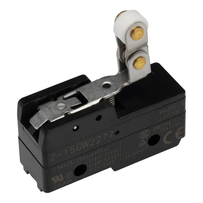 Omron Z Series Roller Lever Limit Switch, SPDT Contact Configuration, Thermosetting Resin Housing, 500V AC, 15A IP00
