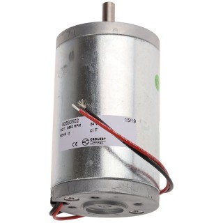 Crouzet Brushed DC Motor, 50 W, 24V dc, 170 mNm Torque, 2770 rpm, 8 mm Shaft Diameter 82830502