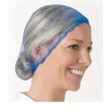 Hairtite Disposable Polypropylene Blue Hair Net for Food and Industrial Applications H0531