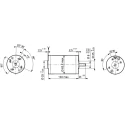 Crouzet Brushed DC Motor, 50 W, 24V dc, 170 mNm Torque, 2770 rpm, 8 mm Shaft Diameter 82830502