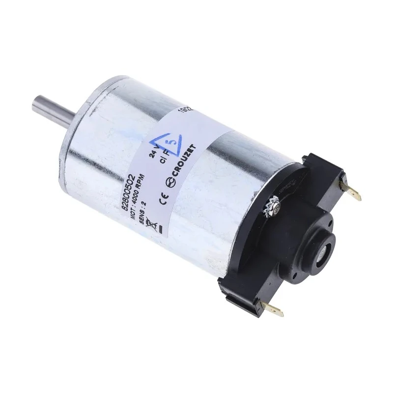 Crouzet Brushed DC Motor, 22W, 24V DC, 70 mNm Torque, 3070 RPM, 6 mm Shaft Diameter 82800502