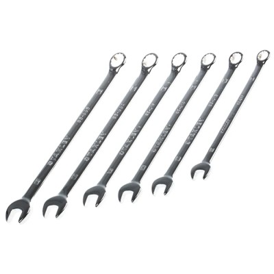Stanley 6-Piece Ring Spanner Set 10 to 15 mm Chrome Vanadium Steel 4-94-646
