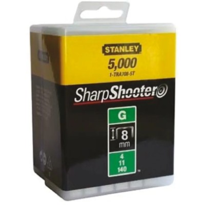 Stanley Cable Staples 8 mm Curved Head Professional Stapler Accessories 1-TRA705-5T