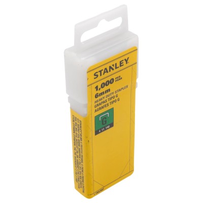 Stanley Cable Staples 6 mm Size 1000 Per Pack 1-TRA704T