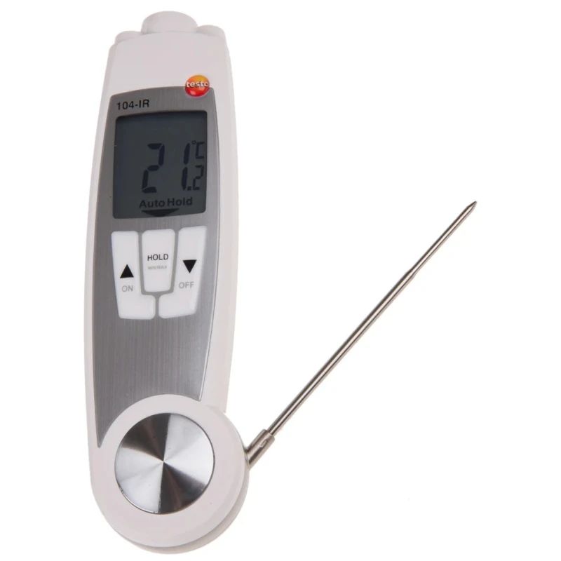Testo Infrared Thermometer 104-IR, -30 °C to 250 °C Measurement Range, 0.1 °C Resolution, Adjustable Emissivity 0560 1040