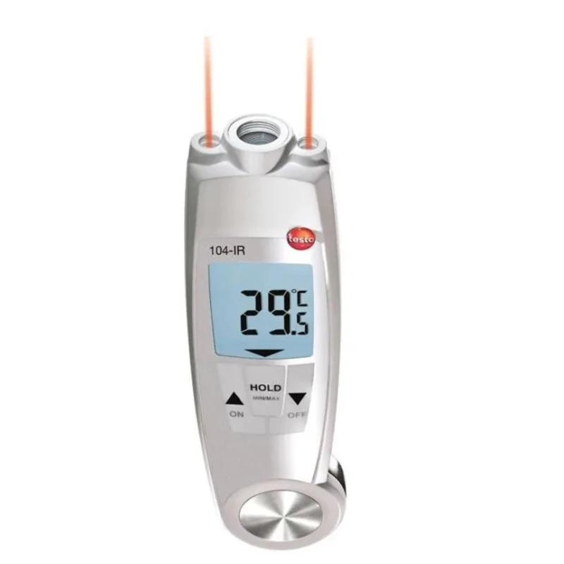 Testo Infrared Thermometer 104-IR, -30 °C to 250 °C Measurement Range, 0.1 °C Resolution, Adjustable Emissivity 0560 1040