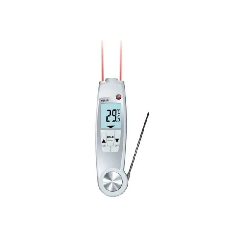 Testo Infrared Thermometer 104-IR, -30 °C to 250 °C Measurement Range, 0.1 °C Resolution, Adjustable Emissivity 0560 1040