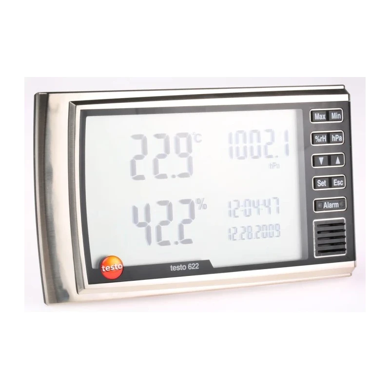 Testo Digital Hygrometer Maximum & Minimum Display, 60°C, ±2 %RH / ±3 %RH Accuracy, 100 %RH Max, AA Battery, Model 0560 6220