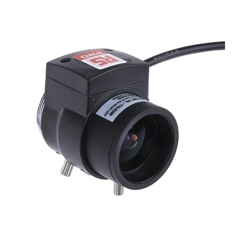 RS PRO Direct Drive CCTV Lens 12 mm Focal Length, Maximum Aperture F1.4, Diameter 34.4 mm, Length 61 mm 776-9396