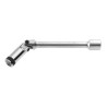 Facom 3/8 in Socket Wrench with Hinged Handle, Satin Chrome Finish, 176mm Overall Length B.10R9D