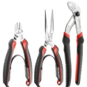 Facom 3-Piece Plier Set Including Cutters, Long Nose Pliers, Water Pump Pliers CPE.A3