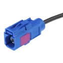 IMS Fakra C-Jack Series Coaxial Cable Male SMB Connector Polybutylene Terephthalate Jacket 500mm K-2853-01
