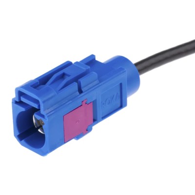 IMS Fakra C-Jack Series Coaxial Cable Male SMB Connector Polybutylene Terephthalate Jacket 500mm K-2853-01