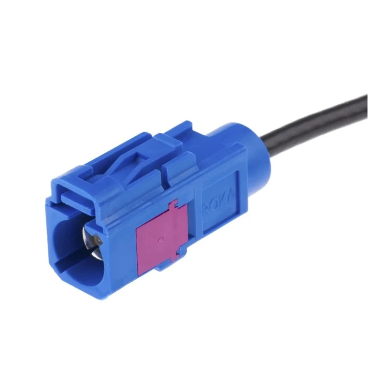 IMS Fakra C-Jack Series Coaxial Cable Male SMB Connector Polybutylene Terephthalate Jacket 500mm K-2853-01