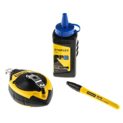 Stanley 30 m Polyester, Nylon Chalk Line with Chalk Refill 0-47-681