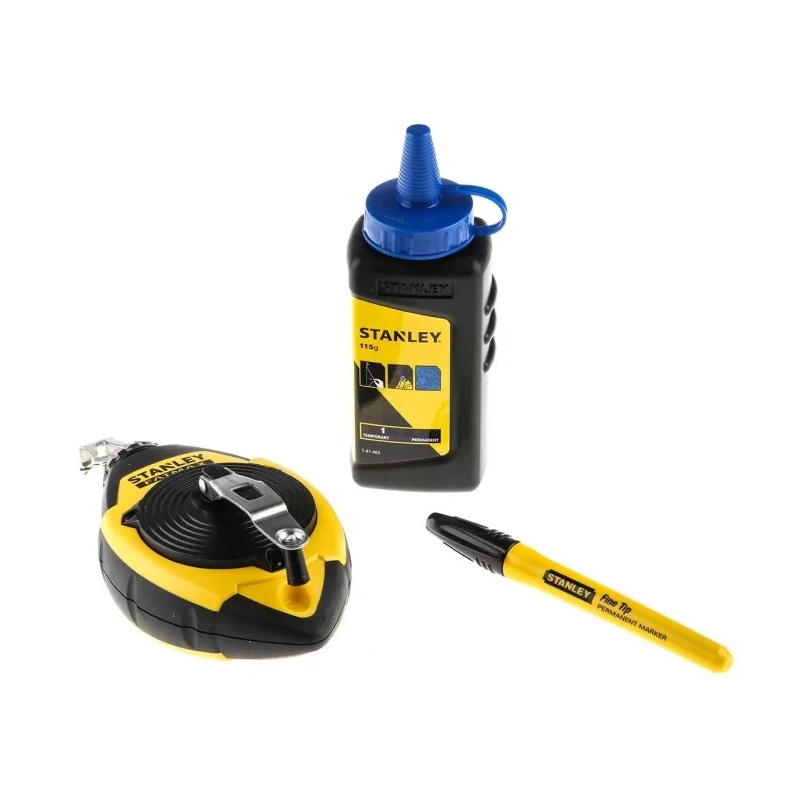 Stanley 30 m Polyester, Nylon Chalk Line with Chalk Refill 0-47-681