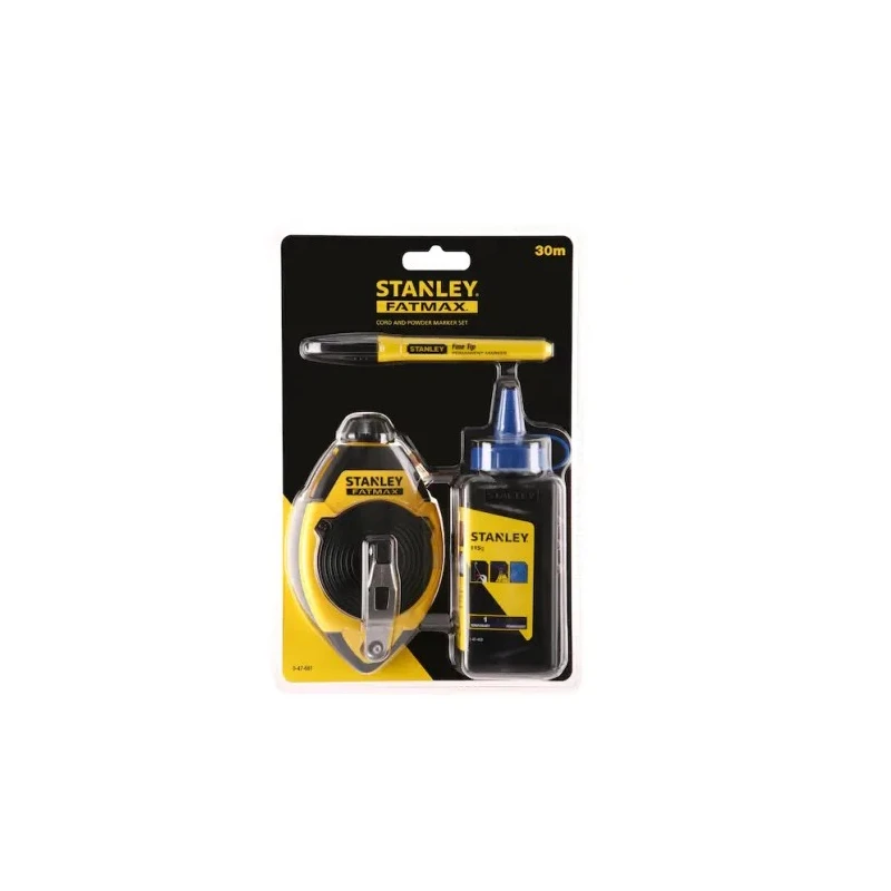 Stanley 30 m Polyester, Nylon Chalk Line with Chalk Refill 0-47-681