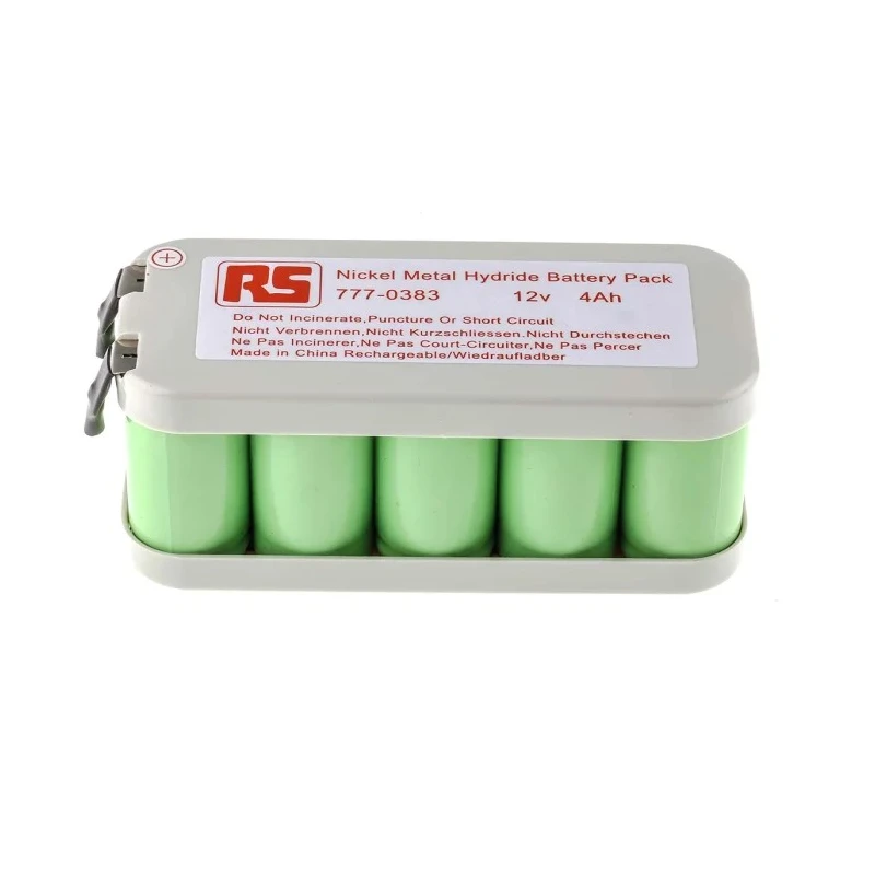 RS PRO 12V Nickel Metal Hydride Rechargeable Battery Pack 10 Cells 4000mAh Model 777-0383