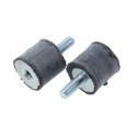 FIBET M4 x 10 mm Anti-Vibration Mount Male to Female Bobbin Natural Rubber 19 daN Compression 1413VD10-45