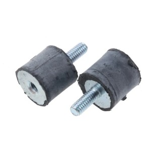 FIBET M4 x 10 mm Anti-Vibration Mount Male to Female Bobbin Natural Rubber 19 daN Compression 1413VD10-45