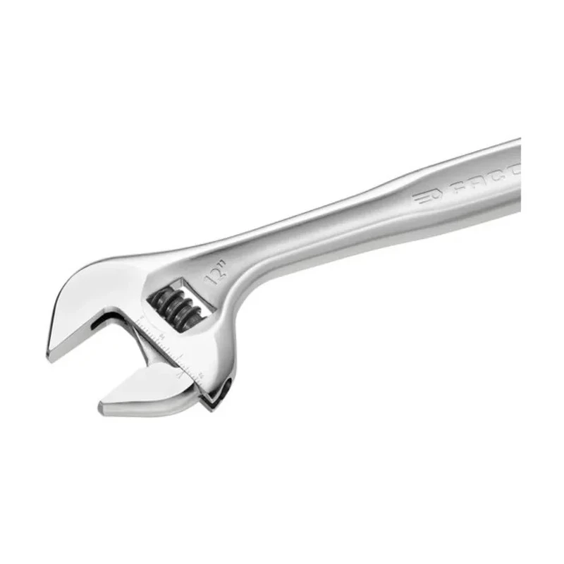 Facom Adjustable Spanner 63 mm Jaw Capacity 450mm Overall Length Metal Handle Chrome Vanadium Steel 101.18