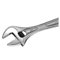 Facom Adjustable Spanner, 44 mm Jaw Capacity, 380 mm Overall Length, Metal Handle, Chrome Finish, Chrome Vanadium 113A.15C