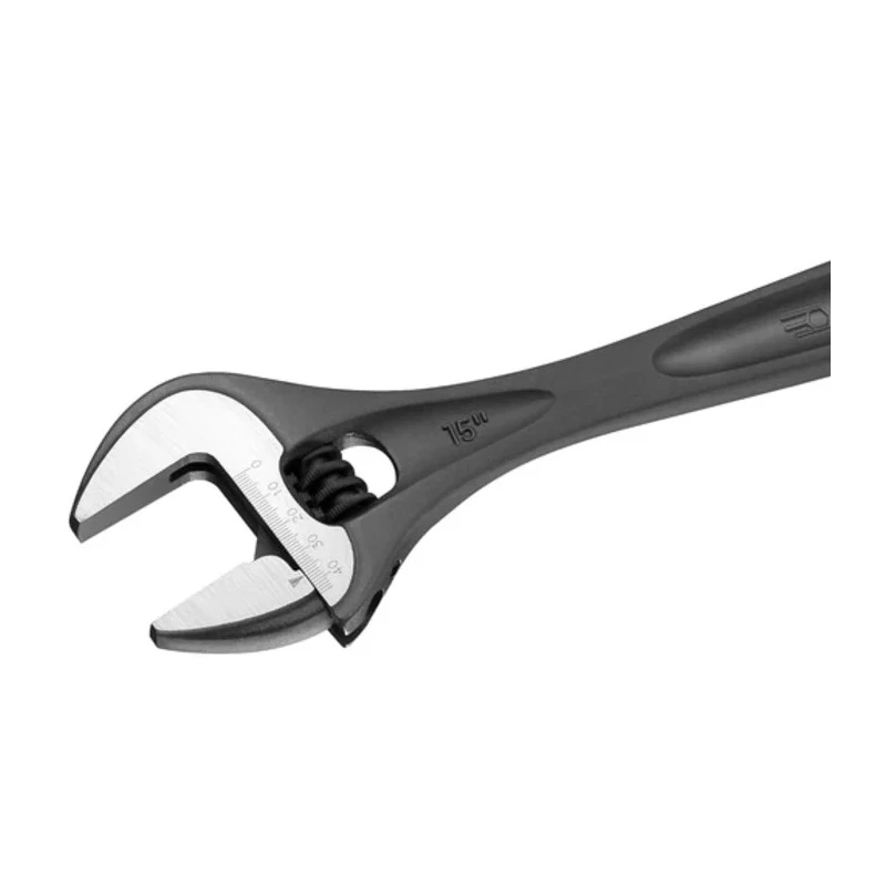 Facom Adjustable Spanner 34 mm Jaw Capacity 306 mm Overall Metal Handle Black Phosphate Finish 113A.12T