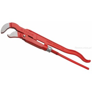 Facom Pipe Wrench with 49 mm Jaw Capacity, 450 mm Overall Length, Forged Steel Metal Handle 121A.1P1/2