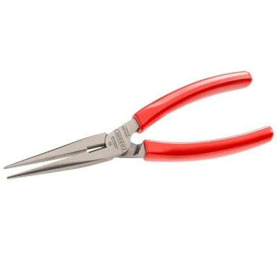 Facom Long Half-Round Nose Plier Serrated 200mm High Carbon Steel Ergonomic Handle 185A.20G