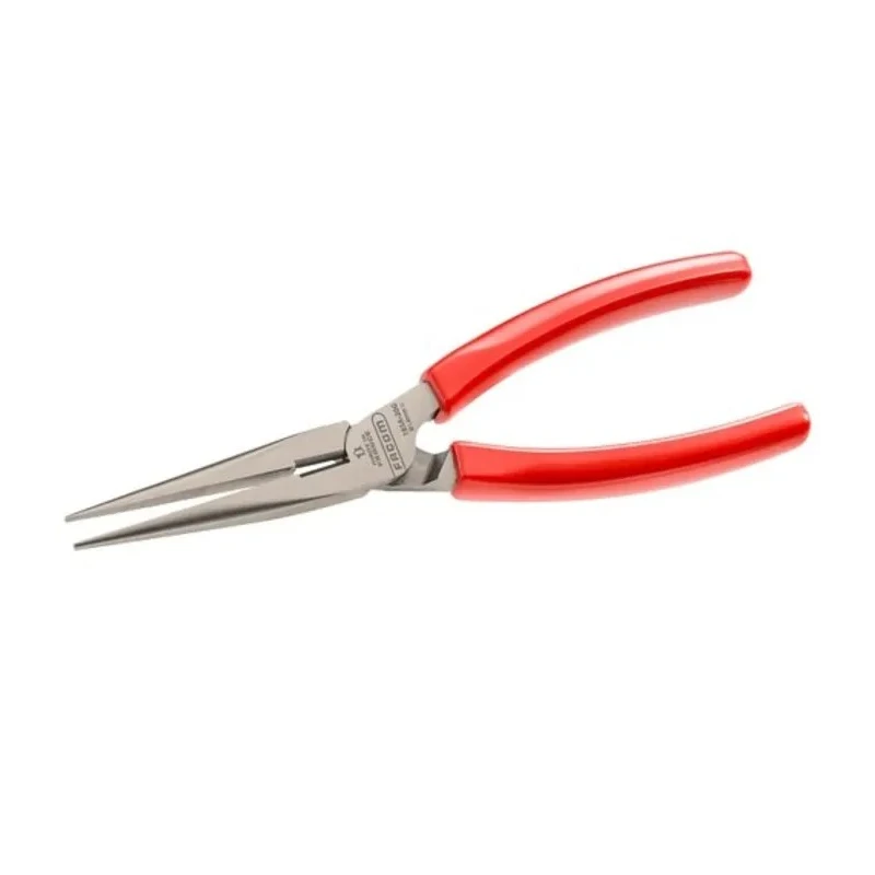 Facom Long Half-Round Nose Plier Serrated 200mm High Carbon Steel Ergonomic Handle 185A.20G