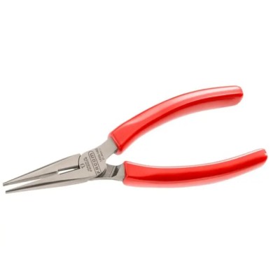 Facom Short Half-Round Nose Plier Serrated with Mono-Material Ergonomic Handle, High Carbon Steel, 160mm 193A.16G