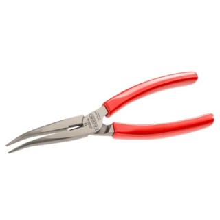 Facom 1-Piece High Carbon Steel Round Nose Plier Serrated 200mm 195A.20G