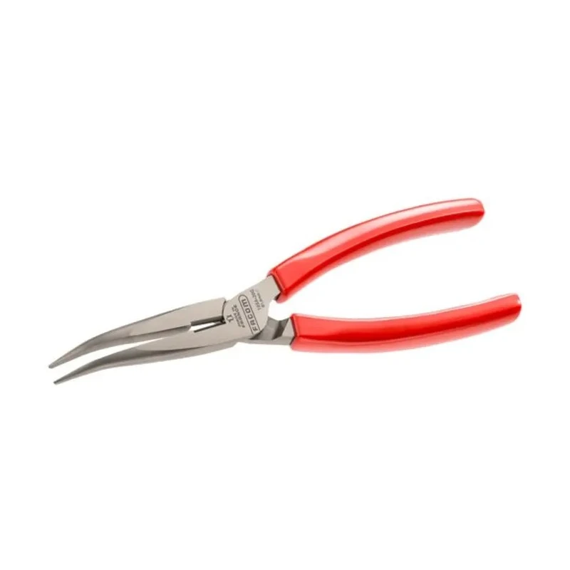Facom 1-Piece High Carbon Steel Round Nose Plier Serrated 200mm 195A.20G