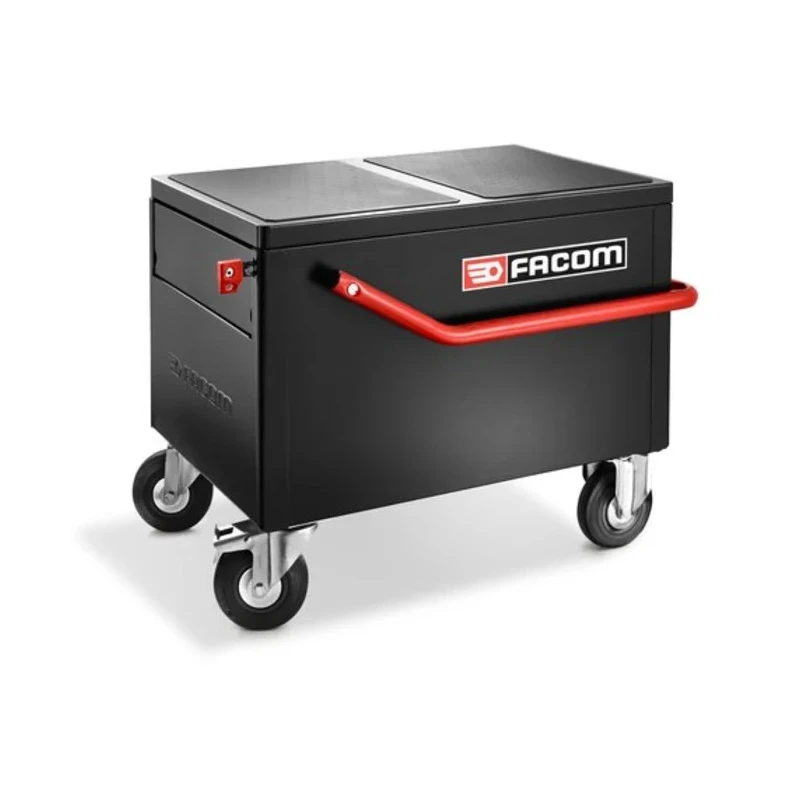 Facom 2 Drawer Wheeled Roller Cabinet Black 670mm Length 512mm Width 550mm Height 2092B