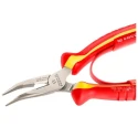 Facom Straight Nose Plier, 160mm Overall, Ergonomic Bi-Material Grip, Carbon Steel, VDE/1000V Approved 193A.16VE