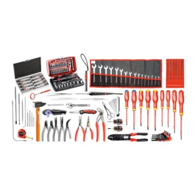 Facom 120 Piece Electro-Mechanical Kit Tool Kit with Case 2208.EM41A