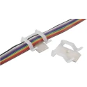 HellermannTyton Natural Polyamide 66 Cable Clip, 3 mm Max Bundle Diameter, Screw Fixing, 26mm x 23mm 151-22819 TY8H1-PA66-NA