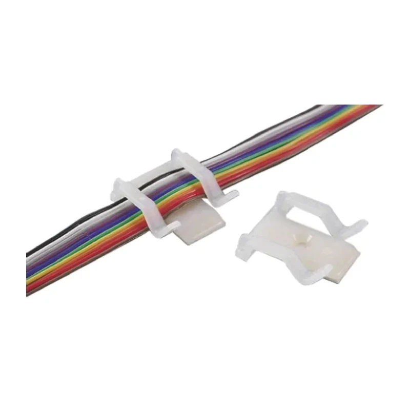 HellermannTyton Natural Polyamide 66 Cable Clip, 3 mm Max Bundle Diameter, Screw Fixing, 26mm x 23mm 151-22819 TY8H1-PA66-NA