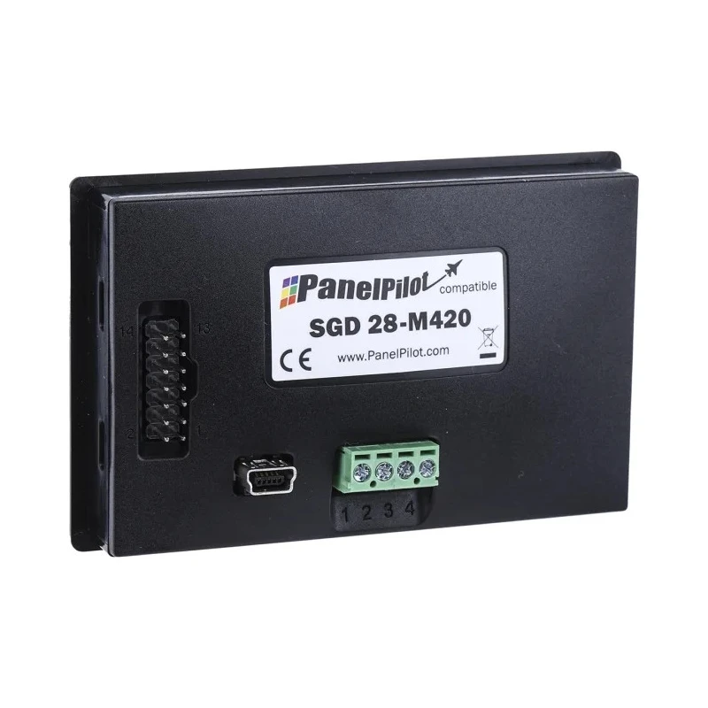 Lascar PanelPilot TFT Digital Panel Multifunction Meter for Current 2.8 inch Colour Touchscreen Display SGD 28-M420