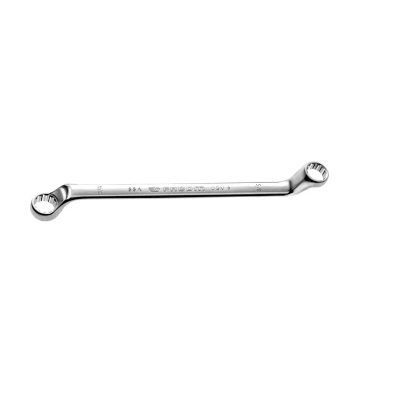Facom Double Ended Offset Ring Spanner 15.88 x 17.46 mm Chrome Finish 258mm Overall 55A.5/8X11/16