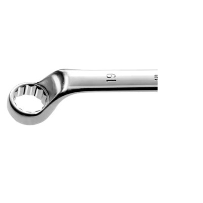 Facom Metric Offset Ring Spanner 27 x 32 mm, 353 mm Overall Length 12-Point Chrome Finish 55A.27X32