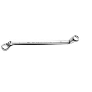 Facom Double Ended Offset Ring Spanner 16 x 19.05 mm Chrome Finish 12 Point 258mm Overall 55A.5/8X3/4