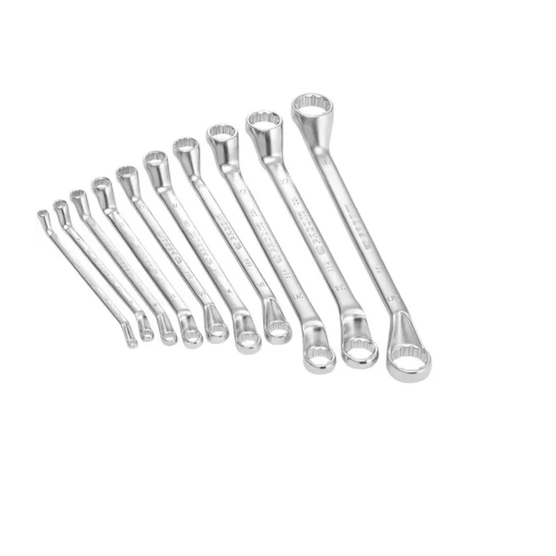 Facom 10-Piece Metric Offset Ring Spanner Set 6 x 7 to 30 x 32 mm 55A.JD10