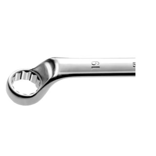 Facom Metric Chrome Finish Offset Ring Spanner 6 x 7 mm, 167 mm Overall Length 55A.6X7
