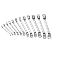 Facom 12-Piece Offset Ring Spanner Set, Sizes 6 x 7 to 27 x 32 mm, Model 55A.JD12A