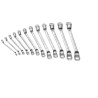 Facom 12-Piece Offset Ring Spanner Set, Sizes 6 x 7 to 27 x 32 mm, Model 55A.JD12A