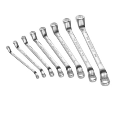 Facom 8-Piece Metric Offset Ring Spanner Set Sizes 6 x 7 to 20 x 22 mm 55A.JD8