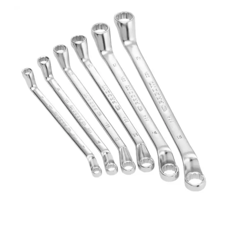 Facom 6-Piece Offset Ring Spanner Set, Sizes 8 x 9 mm to 18 x 19 mm 55A.JN6