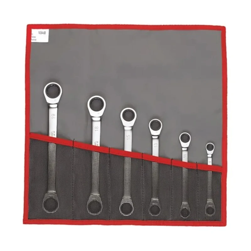 Facom Metric Ratcheting Wrench Set Satin Chrome Finish Standard Head 64.JE6T
